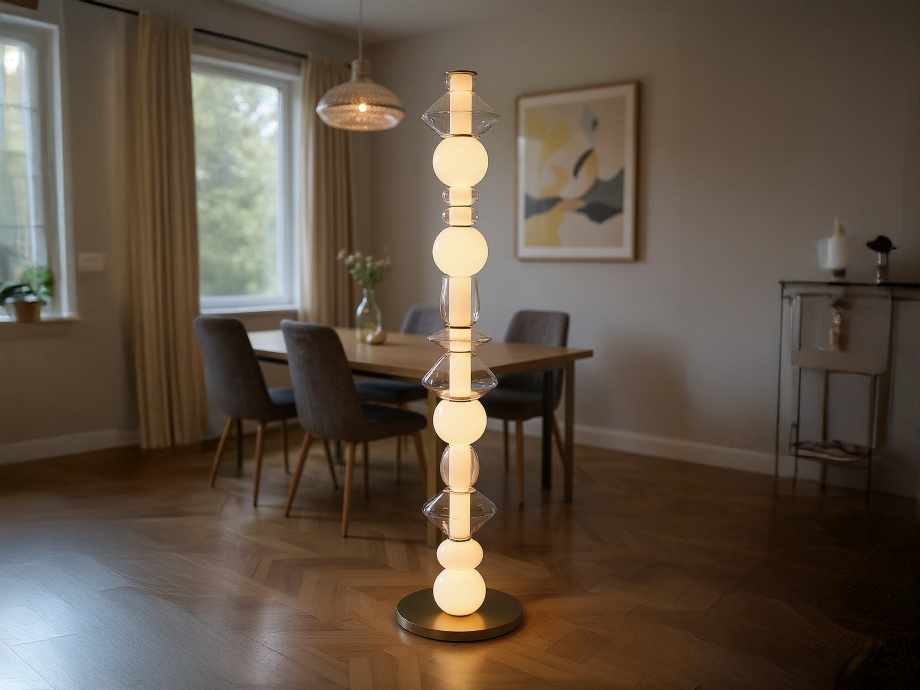 Customized Handmade Glass Floor Lamp